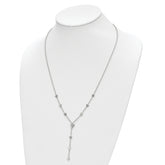 Chisel Stainless Steel Polished Triangles 24 inch Cable Chain Y Necklace